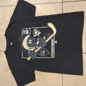 NHL Pittsburgh Penguins Mickey Mouse T-Shirt Size Medium